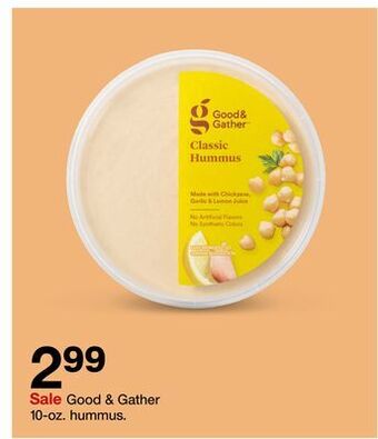 Target Good & gather 10-oz. hummus offer