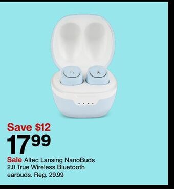 Target Altec lansing nanobuds 2.0 true wireless bluetooth earbuds offer