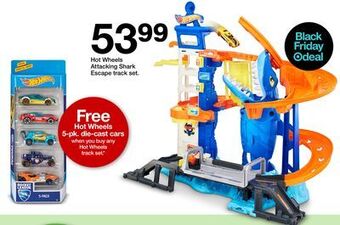 Target Hot wheels attacking shark escape track set offer