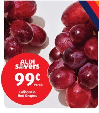 Aldi California red grapes offer