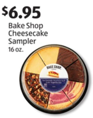 Aldi Bake shop cheesecake sampler offer