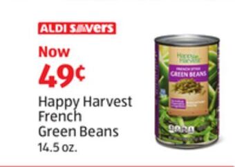 Aldi Happy harvest french green beans offer