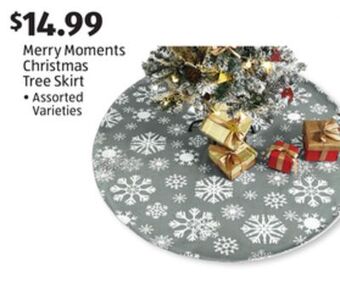 Aldi Merry moments christmas tree skirt offer