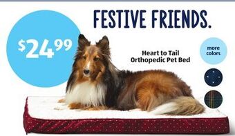 Aldi Heart to tail orthopedic pet bed offer
