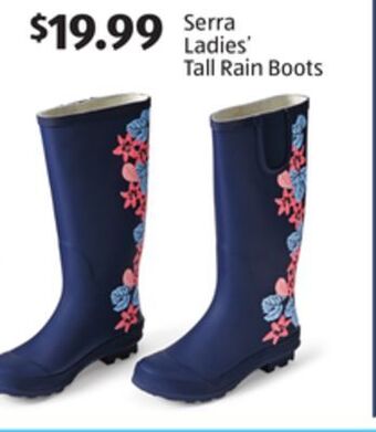 Aldi Serra ladies' tall rain boots offer