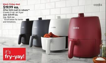 JC Penney Cooks 2-qt. air fryer offer