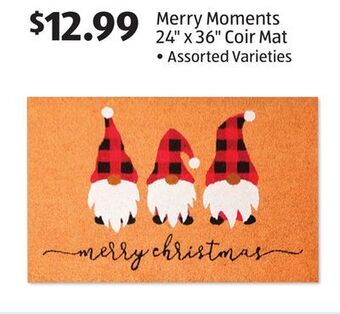 Aldi Merry moments 24" x 36" coir mat offer