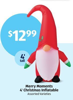 Aldi Merry moments 4' christmas inflatable offer