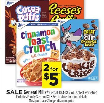 Dollar General General mills® cereal offer