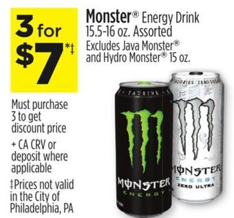Dollar General Monster® energy drink offer