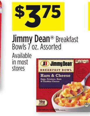 Dollar General Jimmy dean® breakfast bowls offer