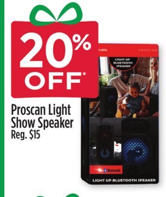 Dollar General Proscan light show speaker offer
