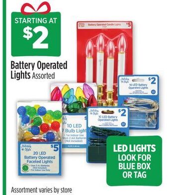 Dollar General Battery operated lights offer