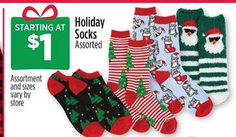 Dollar General Holiday socks offer