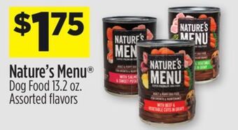 Dollar General Nature's menu® dog food offer