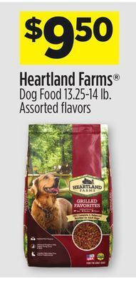 Dollar General Heartland farms® dog food offer