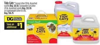 Dollar General Purina tidy cats® offer