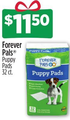 Dollar General Forever pals® puppy pads offer