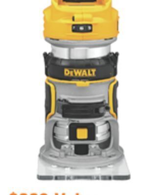 The Home Depot Dewalt 20v max xr brushless compact router offer