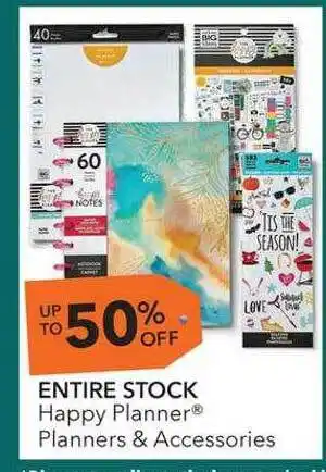 JOANN Happy planner planners & accessories offer