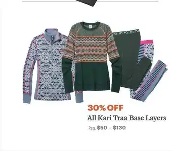 Kari traa base layers