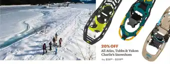 Rei Atlas, tubbs & yukon charlie's snowshoes offer