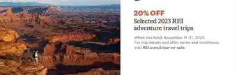 2023 rei adventure travel trips
