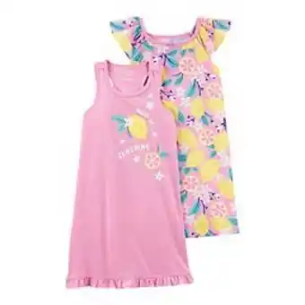 Kohl's Toddler girl carter's lemon nightgowns 2-pack set offer