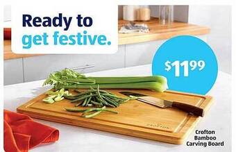Aldi Crofton bamboo carving board offer