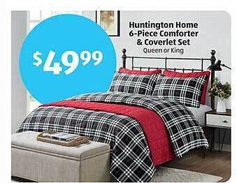 Aldi Huntington home 6-piece comforter & coverlet set offer