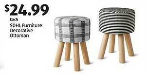 Sohl furniture decorative ottoman