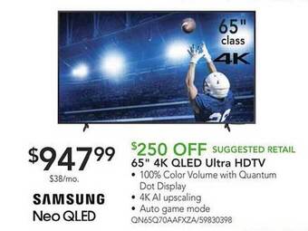 Nebraska Furniture Mart Samsung 65 offer