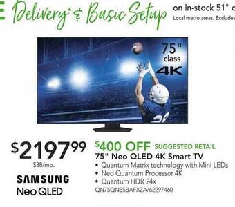 Nebraska Furniture Mart Samsung 75 offer