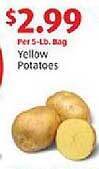 Aldi Yellow potatoes offer
