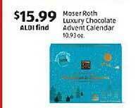 Aldi Moser roth luxury chocolate advent calendar offer