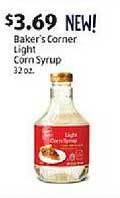 Aldi Baker's corner light corn syrup offer