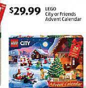 Aldi Lego city or friends advent calendar offer