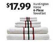 Aldi Huntington home 6-piece towel set offer