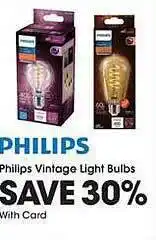 King Soopers Philips vintage light bulbs offer
