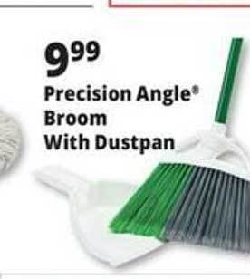 Ocean State Job Lot Precision angle broom with dustpan offer