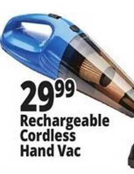 Ocean State Job Lot Rechargeable cordless hand vac offer