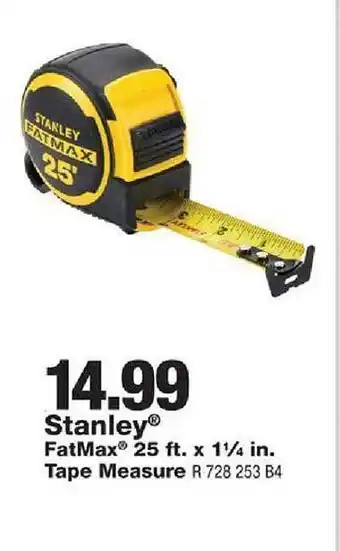 True Value Stanley fatmax 25 ft. x 1 1-4 in. tape measure offer