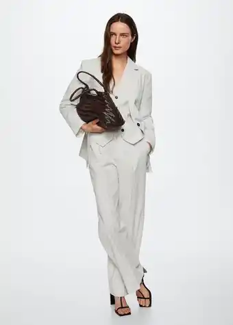 Mango Striped suit blazer offer