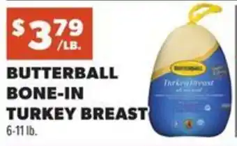 Butterball Bone-In Turkey Breast 6-11 lb.