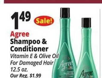 Ocean State Job Lot Agree shampoo & conditioner offer
