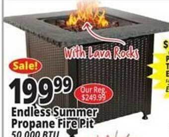 Ocean State Job Lot Endless summer propane fire pit offer