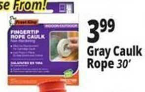 Ocean State Job Lot Gray caulk rope 30' offer
