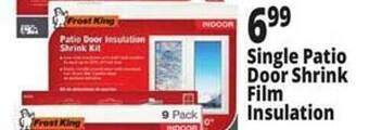 Ocean State Job Lot Single patio door shrink film insulation offer