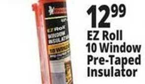 Ocean State Job Lot Ez roll 10 window pre-taped insulator offer