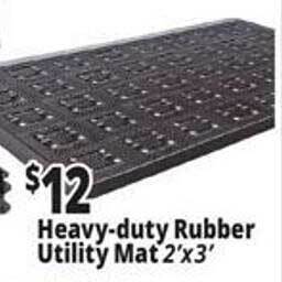Ocean State Job Lot Heavy-duty rubber utility mat 2'x3' offer